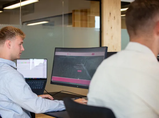 Krone Kapitals IT og Forretningsudviklingsafdeling arbejder